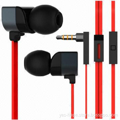 Metal earphone with microphone